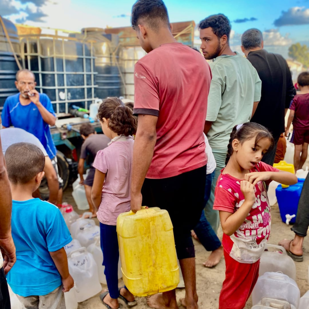 Citerne d'eau à Gaza