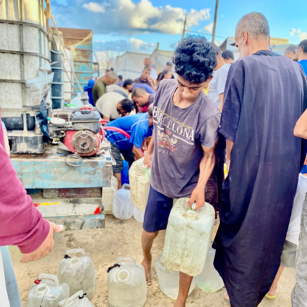 Citerne d'eau Ă Gaza